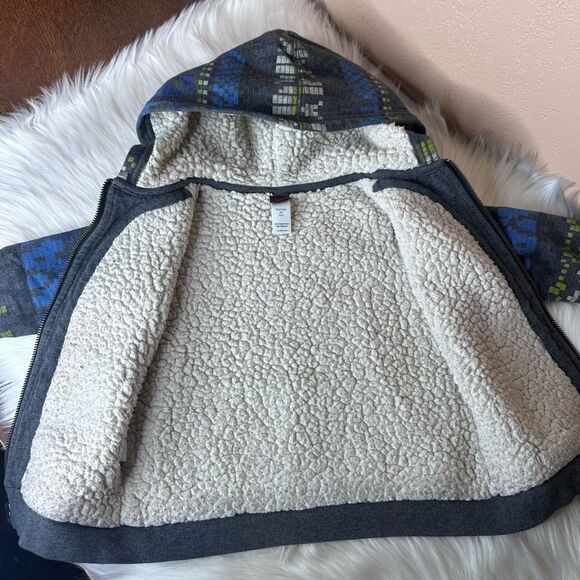 Tea Collection Sherpa Lined Full Zip Hoodie Size XS/2-3 Years - Picture 4 of 9